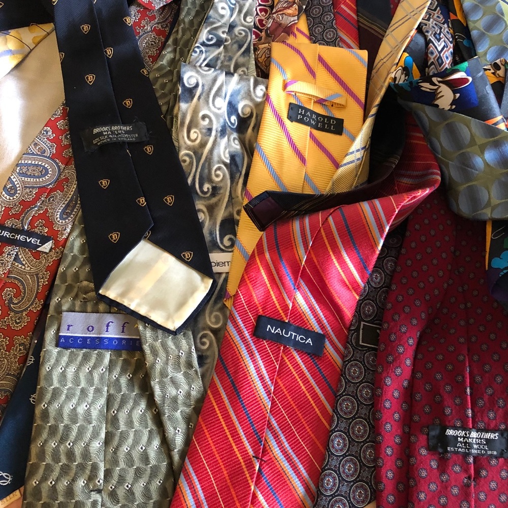 Brooks Brothers Pink + more Mens Tie Lot of 25 - Picture 7 of 8